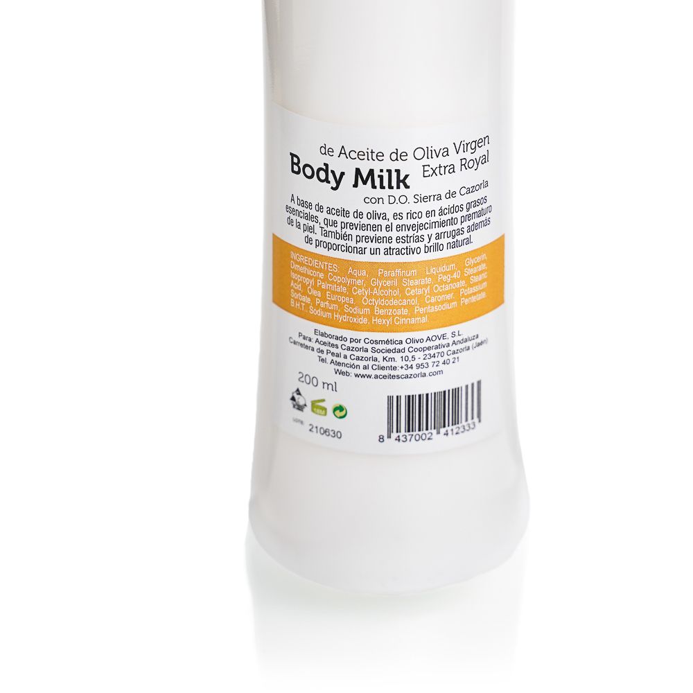 body milk aove 200ml etiqueta